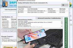 Mobile Bulk SMS Gateway Software screenshot