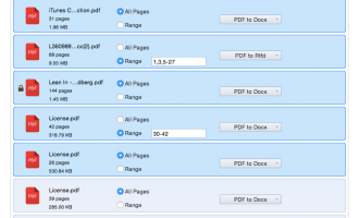 Cisdem PDFtoWordConverter for Mac screenshot