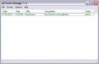 Events Manager screenshot
