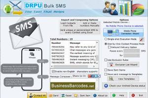 SMS Message Scheduling Application screenshot