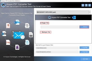 Convert PST to MSG screenshot