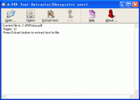 A-PDF Text Extractor screenshot