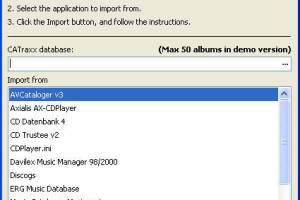 CATraxx Importer screenshot