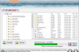 Removable Media Data Recovery Software screenshot
