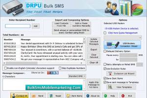 SMS Marketing Application screenshot