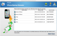 iPubsoft iPhone Backup Extractor for Mac screenshot