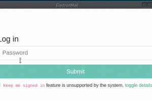 ElectronMail screenshot