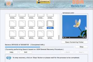 MAC Card Data Recovery screenshot