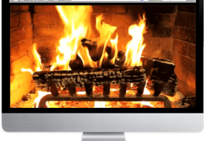 Relaxing Fireplace Screensaver screenshot