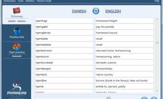 Freelang Dictionary screenshot