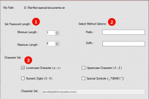 eSoftTools RAR Password Recovery screenshot