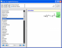 Cleantouch Urdu Dictionary 7.0 screenshot