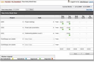 TimeLive Quickbooks Time Clock screenshot