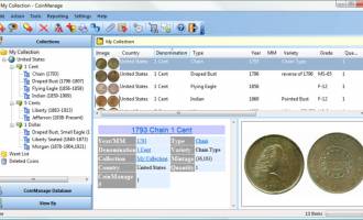 CoinManage USA Coin Collecting Software screenshot