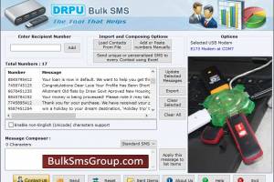 Bulk SMS USB Modem screenshot