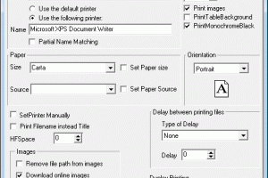 HTMLPrint screenshot