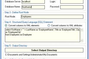 Advanced SQL To XML Query screenshot
