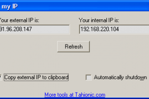 Get my IP screenshot