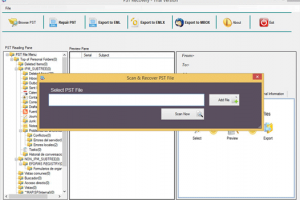 Softaken PST Recovery screenshot