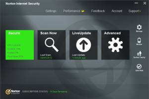 Norton Internet Security screenshot