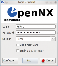 OpenNX Client for Mac OS X screenshot