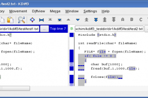 KDiff3 for Mac OS X screenshot