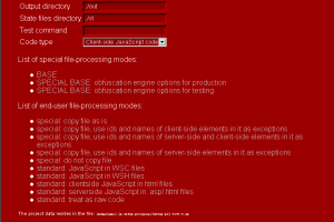 Stunnix JavaScript Obfuscator and Encoder screenshot