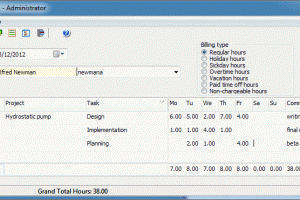 CyberMatrix Timesheets Enterprise screenshot