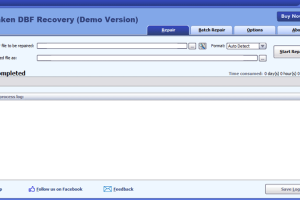 Softaken DBF Recovery screenshot