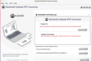 MacSonik Outlook PST Converter screenshot