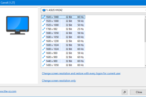 Carroll::Resolution Per User screenshot