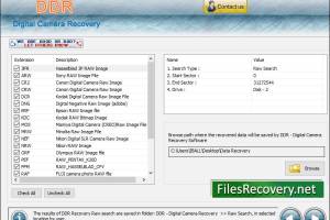 Camera Photo Files Recovery Software screenshot