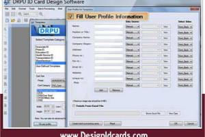 Design ID Cards Software screenshot