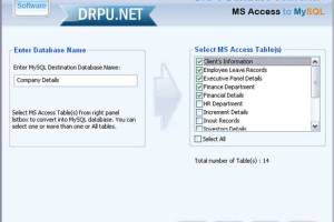 Database Migration Tool For MS Access screenshot