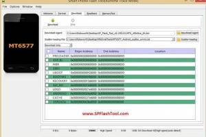SP Flash Tool screenshot