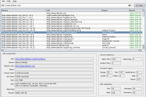 LinkChecker for Mac OS X screenshot