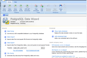 PostgreSQL Data Wizard screenshot