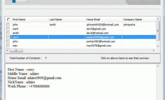 Windows Live Mail Contacts Export to Outlook screenshot