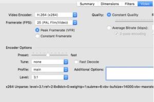 HandBrake for Mac screenshot