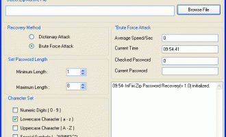 Zip Password Recovery screenshot