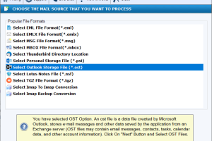 FixVare OST to TGZ Converter screenshot