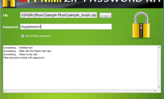 Appnimi Zip Password Kit screenshot