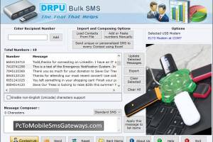 SMS Software for Modem screenshot