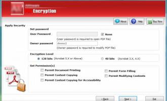 PDF Encryption screenshot