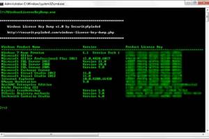 Windows License Key Dump screenshot