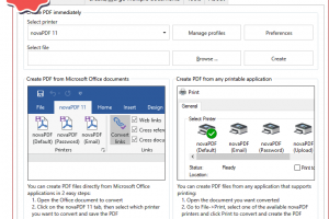 novaPDF Lite screenshot