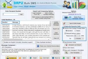 Android Mobile Messaging Program screenshot