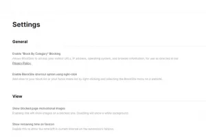 BlockSite for Chrome screenshot