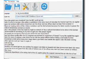 VOVSOFT - Speech to Text Converter screenshot