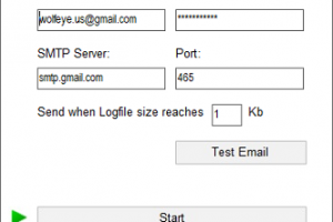 Wolfeye Keylogger screenshot